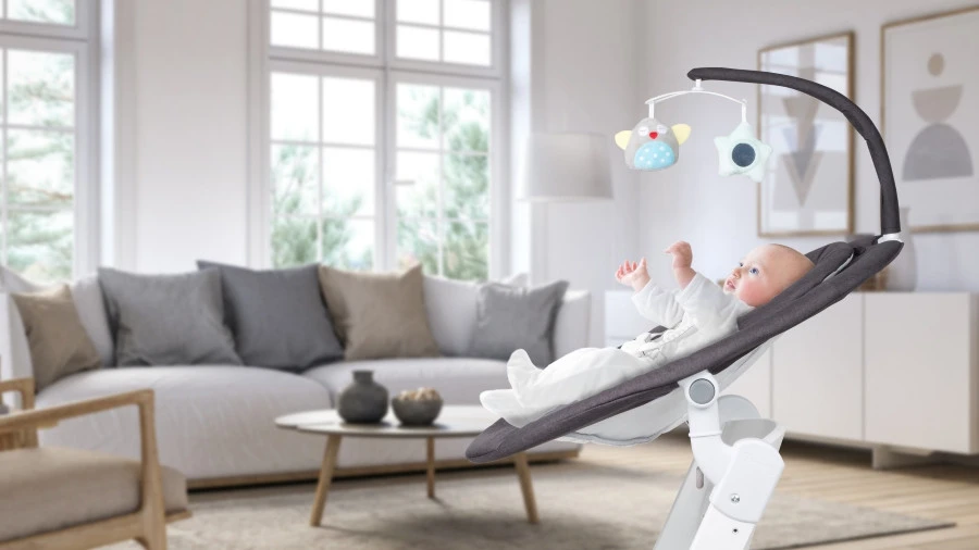 Babygo Homey Set Grey Babyschommel En Kinderstoel 19022 16 Babygo Homey Set Grey Babyschommel En Kinderstoel 19022 - Afbeelding 14