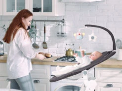 Babygo Homey Set Grey/White Babyschommel En Kinderstoel 19024 -Babyproducten Winkel babygo homey swing babyschommel 4 1 1 4