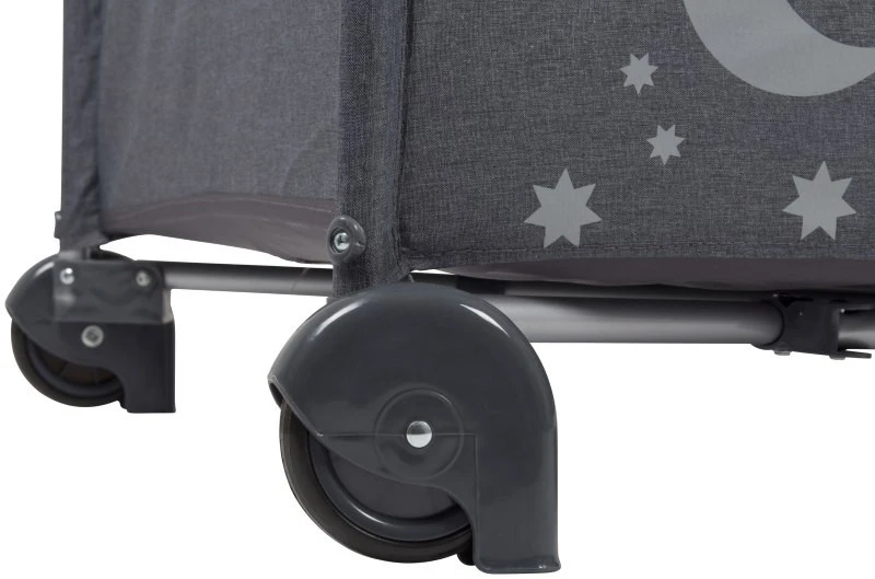 Babygo MoonStars Grey Melange Campingbed 4801 6 Babygo MoonStars Grey Melange Campingbed 4801 - Afbeelding 4