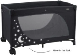 Babygo MoonStars Grey Melange Campingbed 4801 13 Babygo MoonStars Grey Melange Campingbed 4801 -Babyproducten Winkel babygo moonstars grey campingbed 5