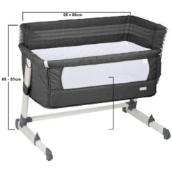 Babygo Together Dark Grey Wieg Aan Bed 460-4 -Babyproducten Winkel babygo together dark grey wieg aan bed 460 4 8