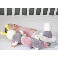 Babyjem Rups Roze 80cm Speelknuffel En Kussen 675 -Babyproducten Winkel babyjem rups roze 80cm speelknuffel en kussen 675 4 1