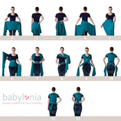 Babylonia Tricot-Slen Organic Sierra Brown Draagdoek BDDTS_1_903 -Babyproducten Winkel babylonia knoopwijze 10 1