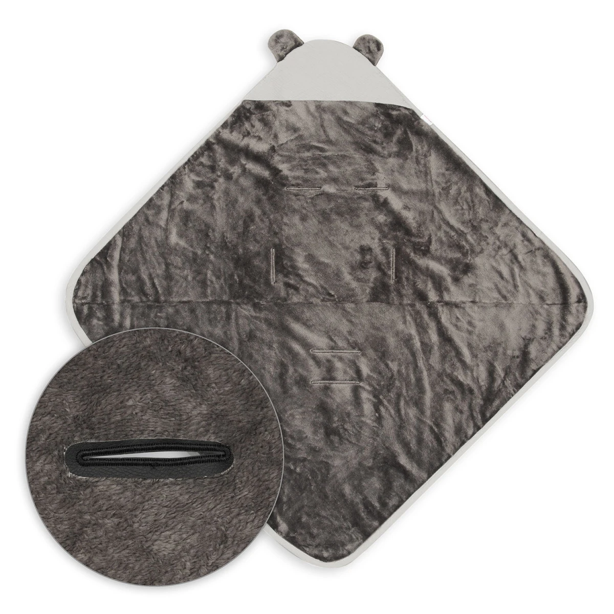 Babymatex Muslin Koala Dark Grey 95x95 Cm Wikkeldeken Voor Autostoel TB0444_03 - Afbeelding 2