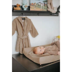 MamaLoes Badstof Stone Green 1-2jr Badjas ML5387 -Babyproducten Winkel badstof nougat 01 15