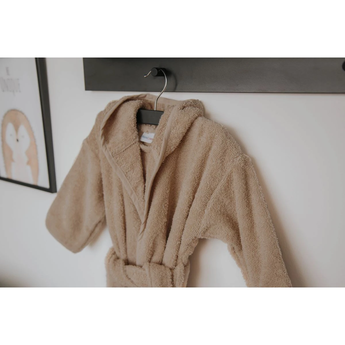 MamaLoes Badstof Zand 1-2jr Badjas ML010306 10 MamaLoes Badstof Zand 1-2jr Badjas ML010306 - Afbeelding 8