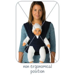 Babylonia Tricot-Slen Bamboo Khaki Green Draagdoek BDDTSB_1_707 -Babyproducten Winkel bddts position 04 lr 1