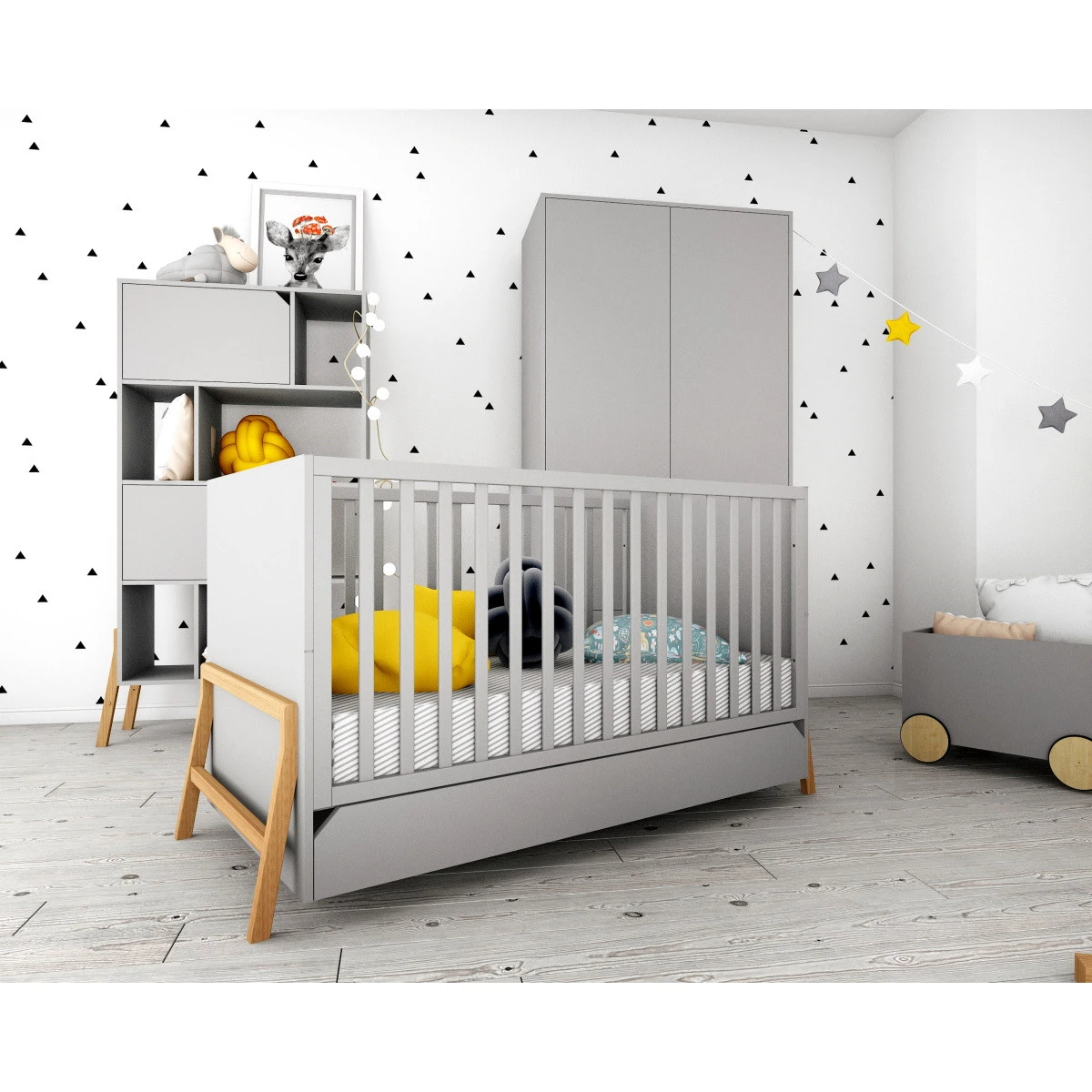 Bellamy Lotta Grey 70 X 140 Cm Ledikant/Juniorbed LOSZLO70 11 Bellamy Lotta Grey 70 X 140 Cm Ledikant/Juniorbed LOSZLO70 - Afbeelding 9