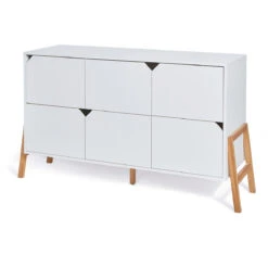 Bellamy Lotta Snow Babykamer: Ledikant/Juniorbed En Commode Met 6 Lades -Babyproducten Winkel bellamy lotta snow commode met 6 lades lobiko6s 2 1