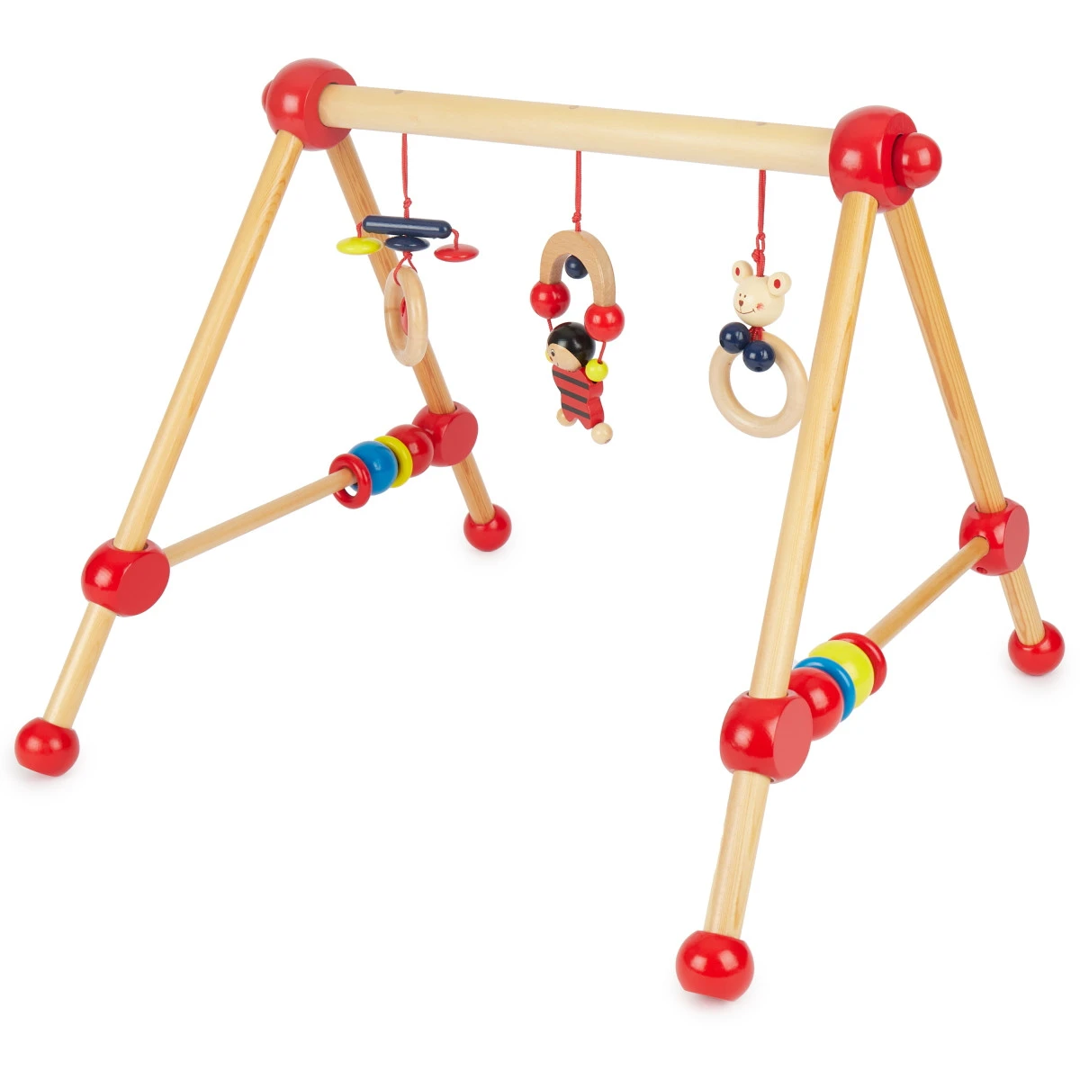Bieco Toys My First Gym Red Houten Babygym 23000004 3 Bieco Toys My First Gym Red Houten Babygym 23000004