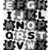 Bieco Zwart/Wit Schuimrubber Alfabet Puzzel Mat 19201506