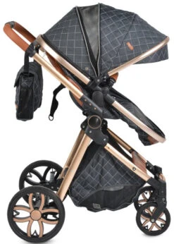 Cangaroo Alma Dark Grey 3-in-1 Combi Kinderwagen Incl. Autostoel -Babyproducten Winkel cangaroo alma grey 3 in 1 combi kinderwagen incl. autostoel 3 1