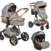 Cangaroo Alma Dark Grey 3-in-1 Combi Kinderwagen Incl. Autostoel -Babyproducten Winkel cangaroo alma grey 3 in 1 combi kinderwagen incl. autostoel 8 1