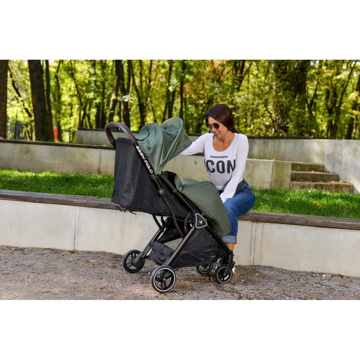 Cangaroo Easy Fold Green Wandelwagen 109577 15 Cangaroo Easy Fold Green Wandelwagen 109577 - Afbeelding 13