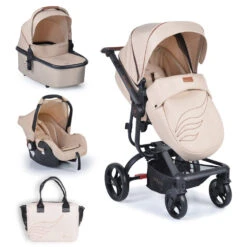 Cangaroo Ellada Beige 3-in-1 Combi Kinderwagen Incl. Autostoel -Babyproducten Winkel cangaroo ellada beige 3 in 1 kinderwagen incl. autostoel 17
