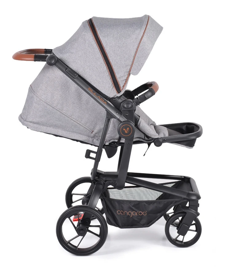 Cangaroo Ellada Grey 3-in-1 Combi Kinderwagen Incl. Autostoel 13 Cangaroo Ellada Grey 3-in-1 Combi Kinderwagen Incl. Autostoel - Afbeelding 11