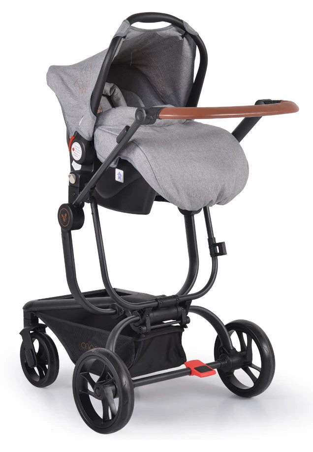 Cangaroo Ellada Grey 3-in-1 Combi Kinderwagen Incl. Autostoel 16 Cangaroo Ellada Grey 3-in-1 Combi Kinderwagen Incl. Autostoel - Afbeelding 14