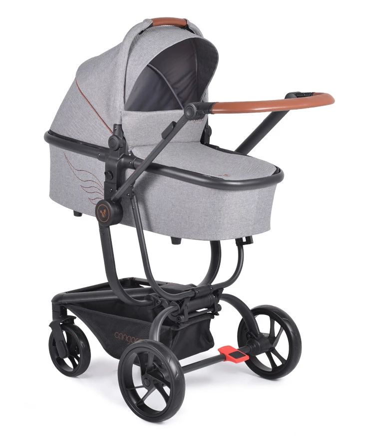 Cangaroo Ellada Grey 3-in-1 Combi Kinderwagen Incl. Autostoel 4 Cangaroo Ellada Grey 3-in-1 Combi Kinderwagen Incl. Autostoel - Afbeelding 2