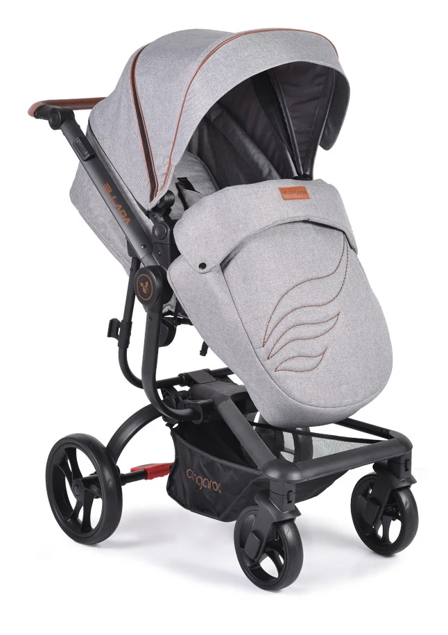 Cangaroo Ellada Grey 3-in-1 Combi Kinderwagen Incl. Autostoel 7 Cangaroo Ellada Grey 3-in-1 Combi Kinderwagen Incl. Autostoel - Afbeelding 5