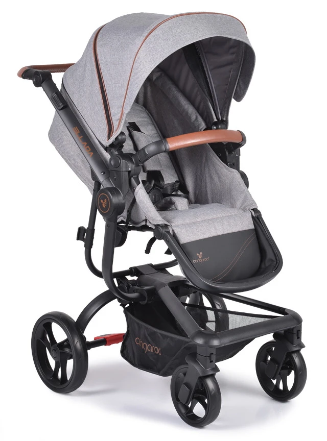 Cangaroo Ellada Grey 3-in-1 Combi Kinderwagen Incl. Autostoel 8 Cangaroo Ellada Grey 3-in-1 Combi Kinderwagen Incl. Autostoel - Afbeelding 6