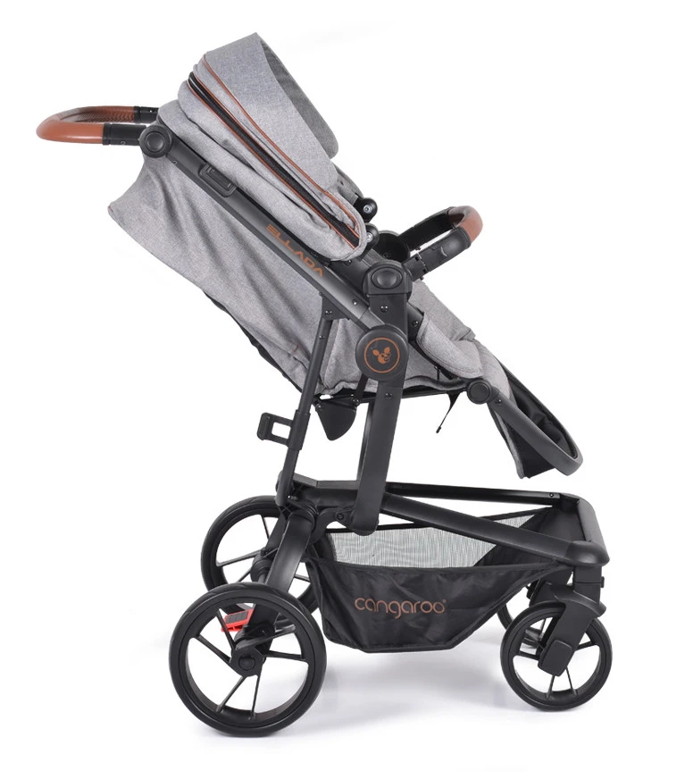 Cangaroo Ellada Grey 3-in-1 Combi Kinderwagen Incl. Autostoel 9 Cangaroo Ellada Grey 3-in-1 Combi Kinderwagen Incl. Autostoel - Afbeelding 7