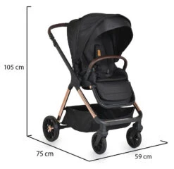Cangaroo Empire Black 3-in-1 Kinderwagen Incl. Autostoel -Babyproducten Winkel cangaroo empire black 3 in 1 kinderwagen incl. autostoel 20