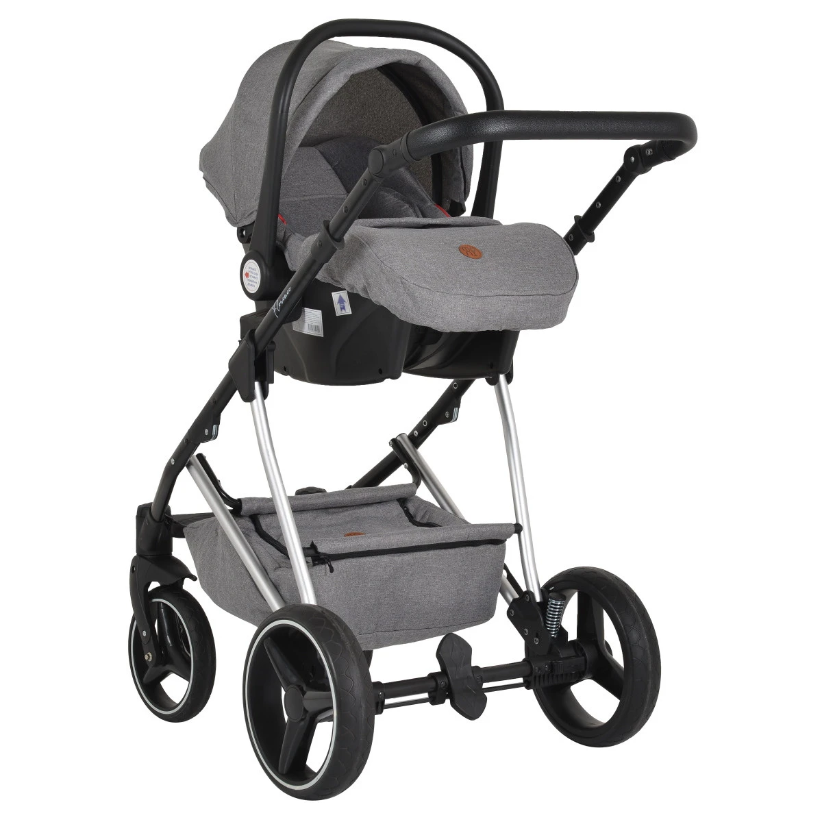 Cangaroo Florence Grey 3-in-1 Kinderwagen Incl. Autostoel 109996 20 Cangaroo Florence Grey 3-in-1 Kinderwagen Incl. Autostoel 109996 - Afbeelding 18