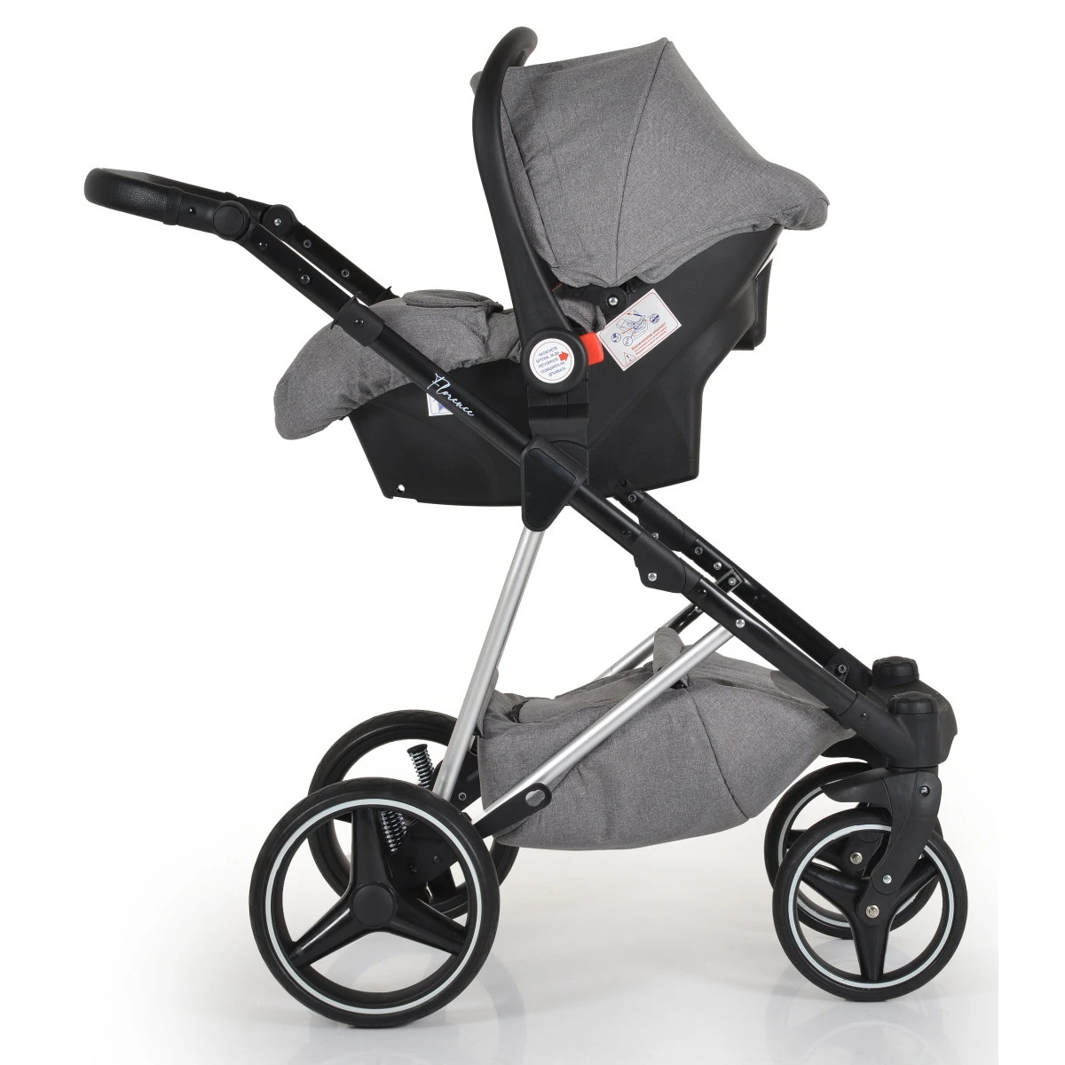 Cangaroo Florence Grey 3-in-1 Kinderwagen Incl. Autostoel 109996 21 Cangaroo Florence Grey 3-in-1 Kinderwagen Incl. Autostoel 109996 - Afbeelding 19