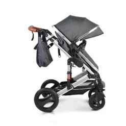 Cangaroo Gala Steel Grey 3-in-1 Combi Kinderwagen Incl. Autostoel 23 Cangaroo Gala Steel Grey 3-in-1 Combi Kinderwagen Incl. Autostoel -Babyproducten Winkel cangaroo gala black leather 3 in 1 combi kinderwagen incl autostoel 10