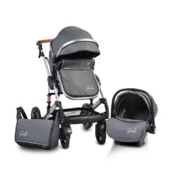 Cangaroo Gala Steel Grey 3-in-1 Combi Kinderwagen Incl. Autostoel 20 Cangaroo Gala Steel Grey 3-in-1 Combi Kinderwagen Incl. Autostoel -Babyproducten Winkel cangaroo gala black leather 3 in 1 combi kinderwagen incl autostoel 13