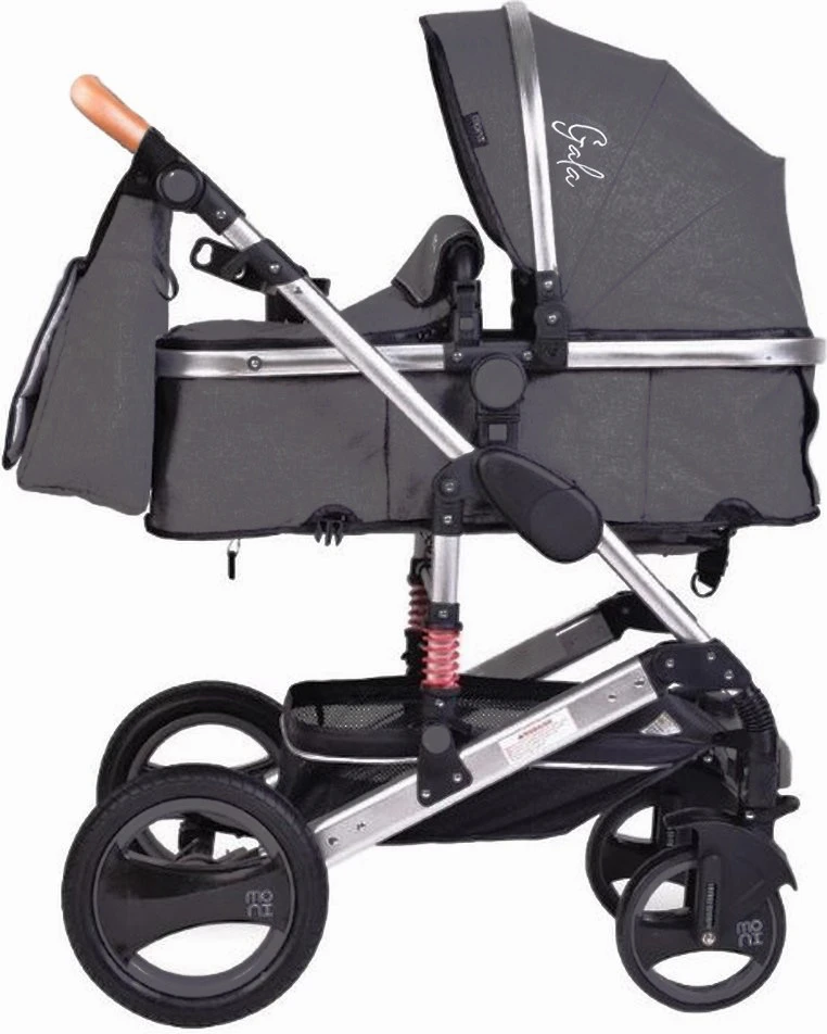 Cangaroo Gala Steel Grey 3-in-1 Combi Kinderwagen Incl. Autostoel 4 Cangaroo Gala Steel Grey 3-in-1 Combi Kinderwagen Incl. Autostoel - Afbeelding 2