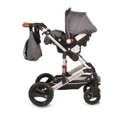 Cangaroo Gala Steel Grey 3-in-1 Combi Kinderwagen Incl. Autostoel 27 Cangaroo Gala Steel Grey 3-in-1 Combi Kinderwagen Incl. Autostoel -Babyproducten Winkel cangaroo gala black leather 3 in 1 combi kinderwagen incl autostoel 6