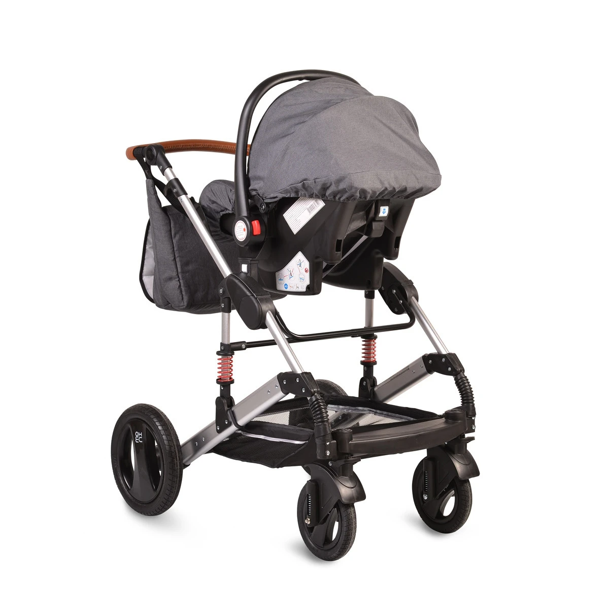 Cangaroo Gala Steel Grey 3-in-1 Combi Kinderwagen Incl. Autostoel 10 Cangaroo Gala Steel Grey 3-in-1 Combi Kinderwagen Incl. Autostoel - Afbeelding 8