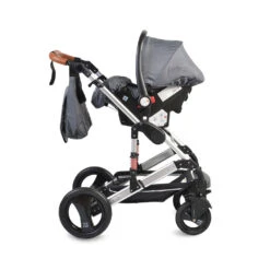 Cangaroo Gala Steel Grey 3-in-1 Combi Kinderwagen Incl. Autostoel 24 Cangaroo Gala Steel Grey 3-in-1 Combi Kinderwagen Incl. Autostoel -Babyproducten Winkel cangaroo gala black leather 3 in 1 combi kinderwagen incl autostoel 9
