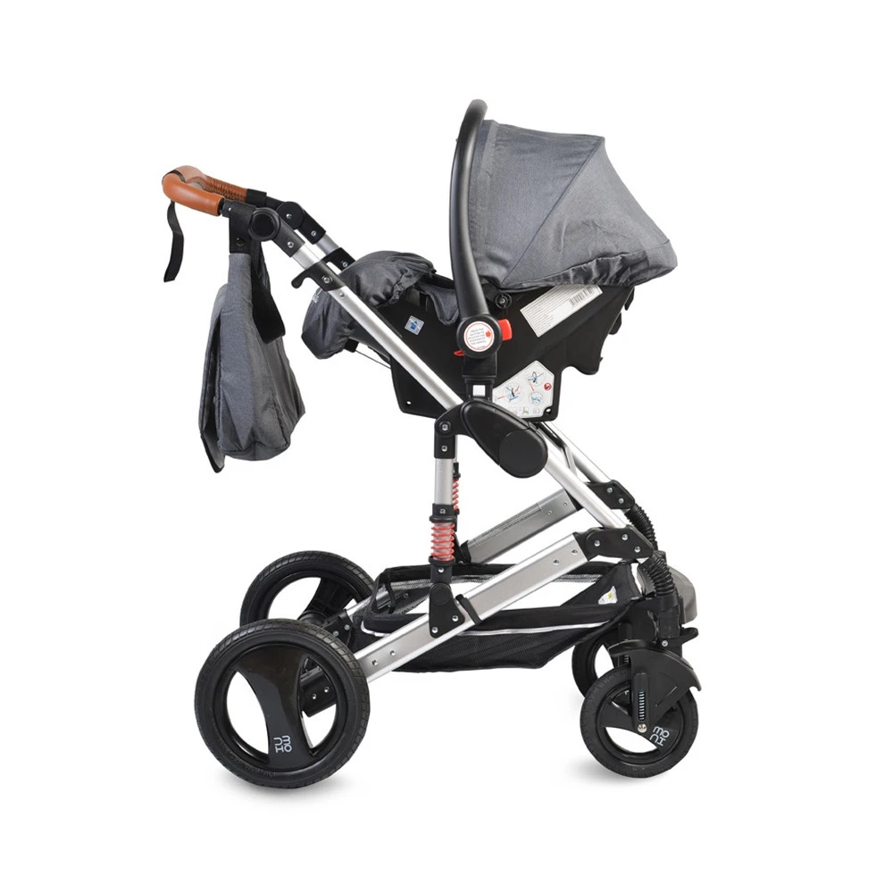 Cangaroo Gala Steel Grey 3-in-1 Combi Kinderwagen Incl. Autostoel 9 Cangaroo Gala Steel Grey 3-in-1 Combi Kinderwagen Incl. Autostoel - Afbeelding 7