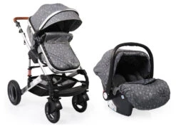 Cangaroo Gala Premium Stars 3-in-1 Combi Kinderwagen Incl. Autostoel -Babyproducten Winkel cangaroo gala premium stars kinderwagen 2