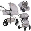 Cangaroo Gigi Light Grey 3-in-1 Combi Kinderwagen Incl. Autostoel -Babyproducten Winkel cangaroo gigi light grey 3 in 1 combi kinderwagen 1