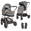Cangaroo Hydra Grey 2-in-1 Kinderwagen Incl. Adapter -Babyproducten Winkel cangaroo hydra grey 2 in 1 kinderwagen incl. adapter 1