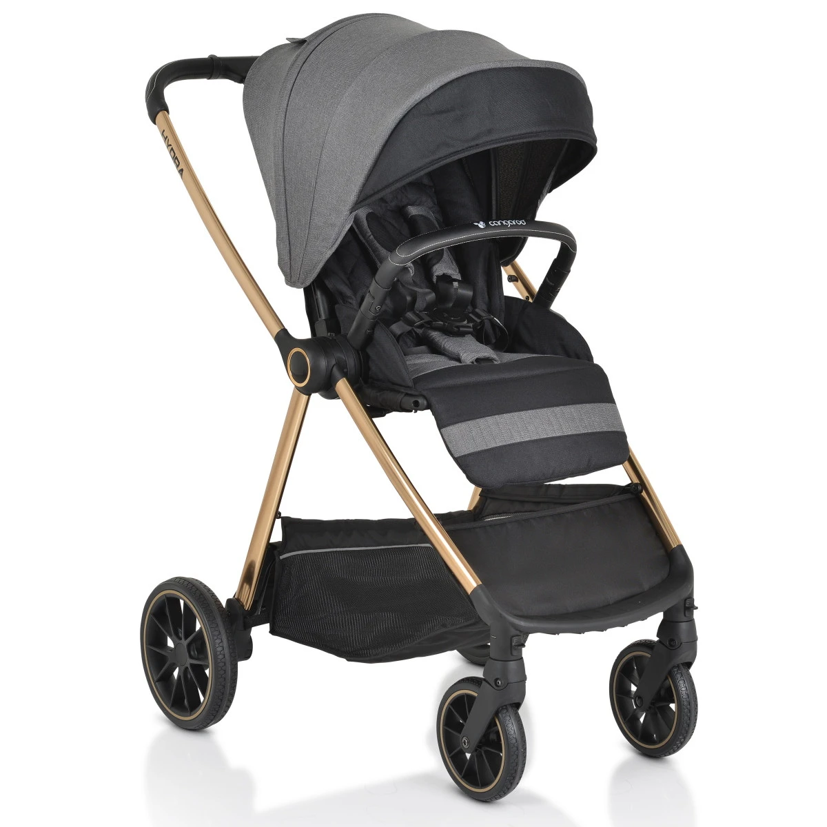 Cangaroo Hydra Grey 2-in-1 Kinderwagen Incl. Adapter 8 Cangaroo Hydra Grey 2-in-1 Kinderwagen Incl. Adapter - Afbeelding 6