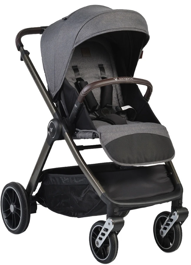 Cangaroo Macan Grey 3-in-1 Combi Kinderwagen Incl. Autostoel 2819 - Afbeelding 2