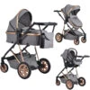 Cangaroo Midas Grey 3-in-1 Combi Kinderwagen Incl. Autostoel 1 Cangaroo Midas Grey 3-in-1 Combi Kinderwagen Incl. Autostoel -Babyproducten Winkel cangaroo midas grey 3 in 1 combi kinderwagen incl. autostoel