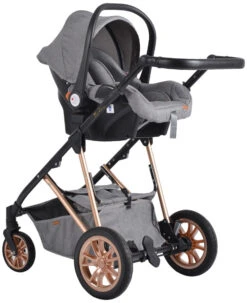 Cangaroo Midas Grey 3-in-1 Combi Kinderwagen Incl. Autostoel -Babyproducten Winkel cangaroo midas grey 3 in 1 combi kinderwagen incl. autostoel 12