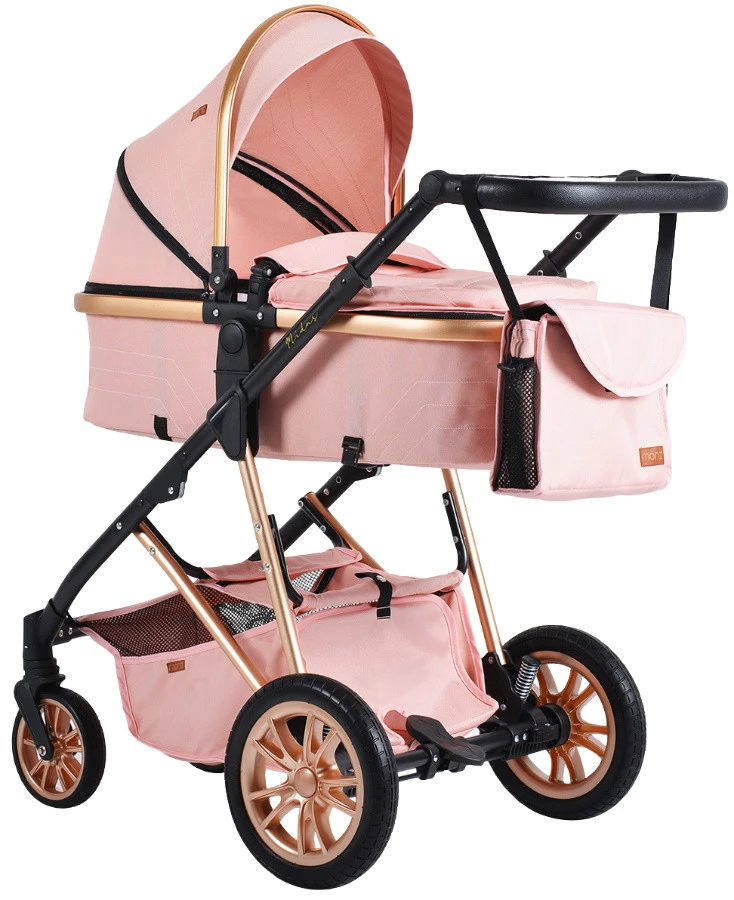 Cangaroo Midas Pink 3-in-1 Combi Kinderwagen Incl. Autostoel 4 Cangaroo Midas Pink 3-in-1 Combi Kinderwagen Incl. Autostoel - Afbeelding 2