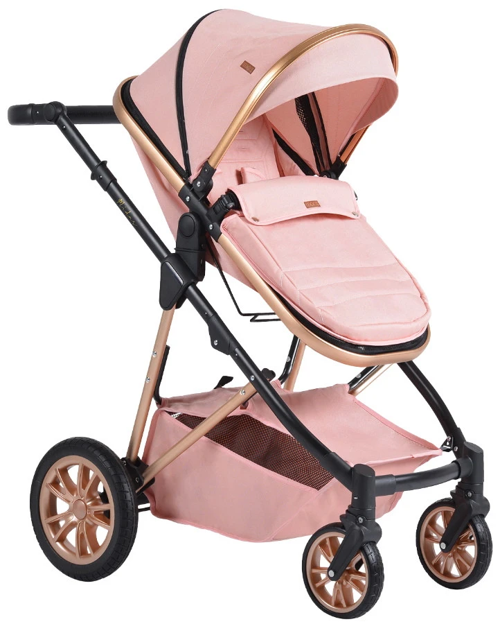 Cangaroo Midas Pink 3-in-1 Combi Kinderwagen Incl. Autostoel 7 Cangaroo Midas Pink 3-in-1 Combi Kinderwagen Incl. Autostoel - Afbeelding 5