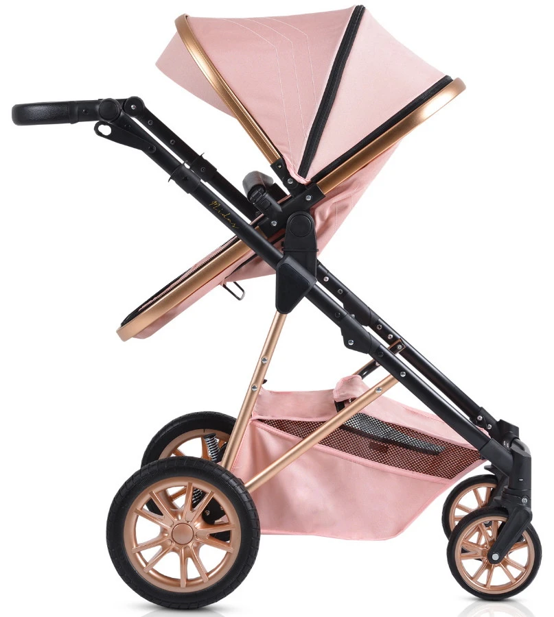 Cangaroo Midas Pink 3-in-1 Combi Kinderwagen Incl. Autostoel 9 Cangaroo Midas Pink 3-in-1 Combi Kinderwagen Incl. Autostoel - Afbeelding 7
