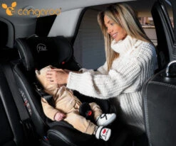 Cangaroo Pilot Black Leather SPS Isofix 360° 0-36 Kg Autostoel Met Zonnekap -Babyproducten Winkel cangaroo pilot isofix 360 autostoel 0 36 kg 5