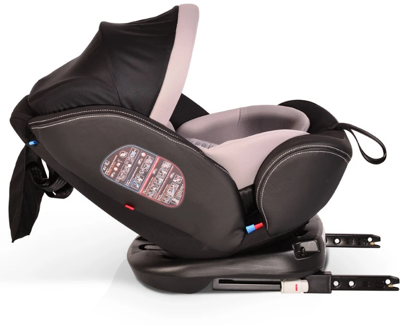 Cangaroo Pilot Light Grey Leather SPS Isofix 360° 0-36 Kg Autostoel Met Zonnekap - Afbeelding 13