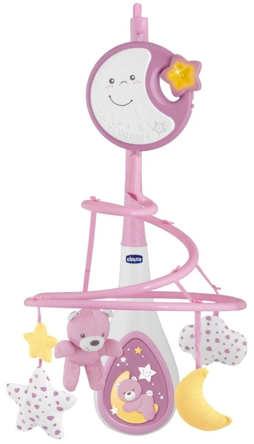 Chicco Next2Me Dreams Pink Muziekmobiel C07627.10 4 Chicco Next2Me Dreams Pink Muziekmobiel C07627.10 - Afbeelding 2