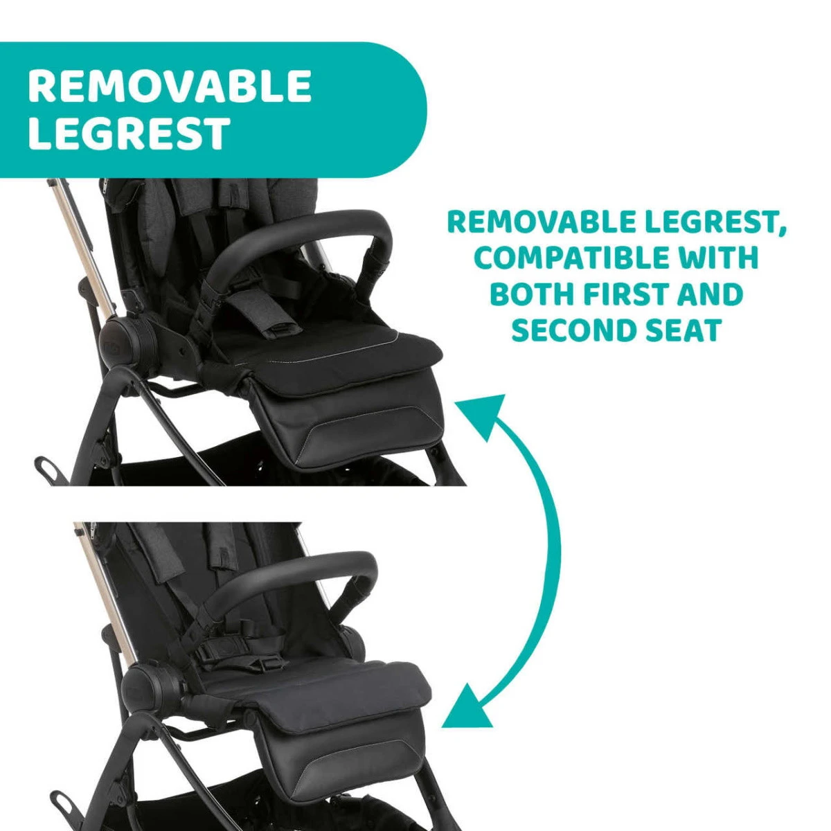 Chicco One4Ever Pirate Black Meegroei Wandelwagen 607988142 15 Chicco One4Ever Pirate Black Meegroei Wandelwagen 607988142 - Afbeelding 13