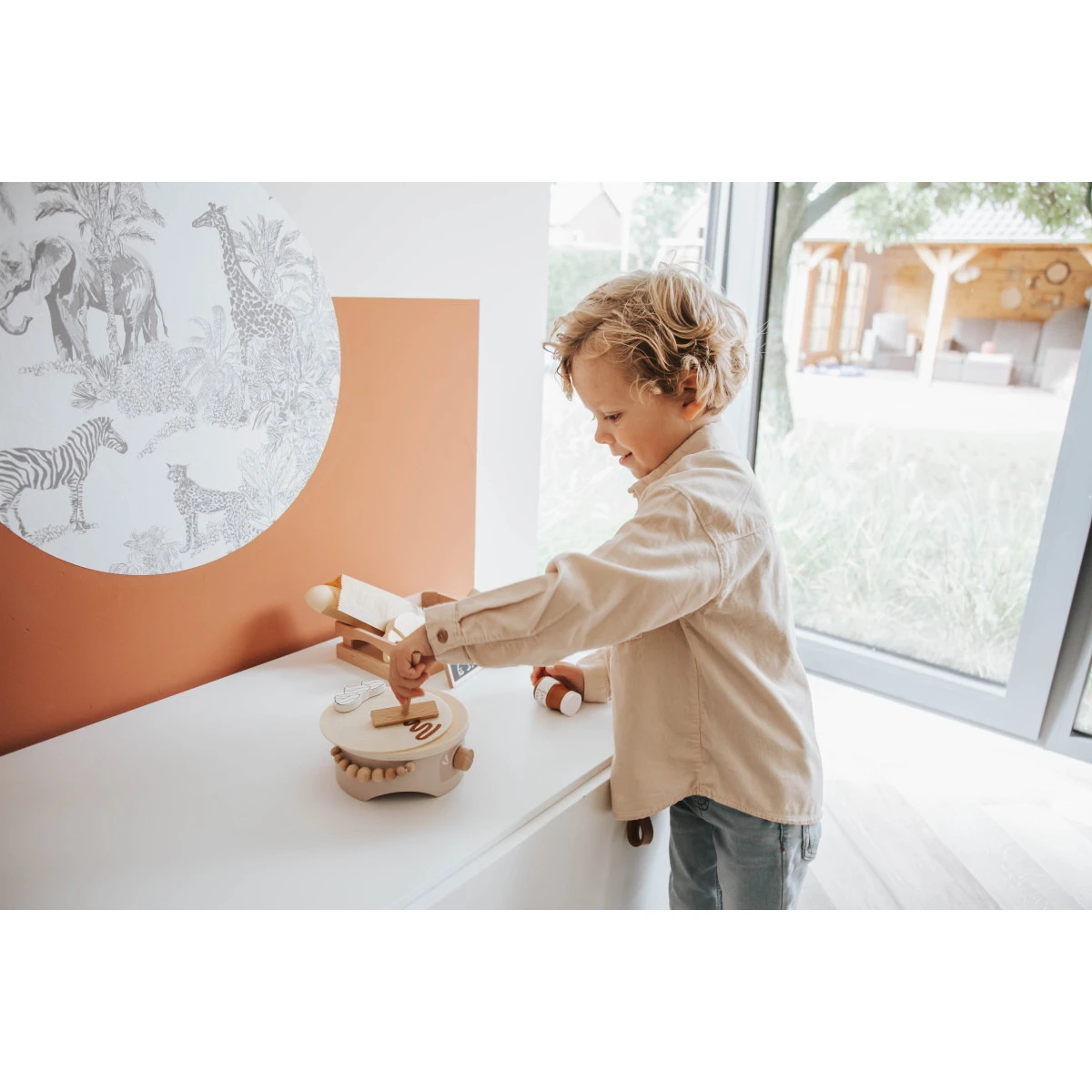 Label Label Roze Houten Crepe Maker LLWT-34710 6 Label Label Roze Houten Crepe Maker LLWT-34710 - Afbeelding 4